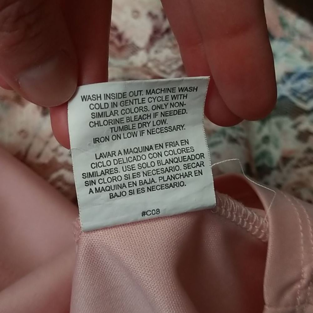 Pink floral lace halter dress. - Picture 5 of 7